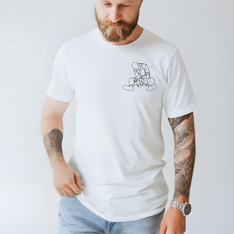 Aangepast geborduurd portret van uw foto