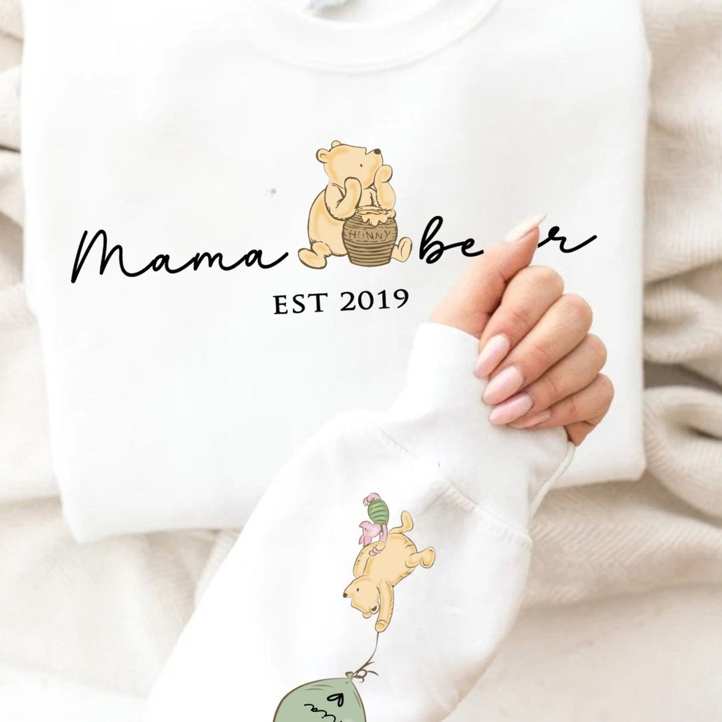 Mama Bear Sweatshirt. Gepersonaliseerde Mum Sweatshirt met kindernamen. Sweatshirt cadeau voor Mum. Mama Bear Jumper.
