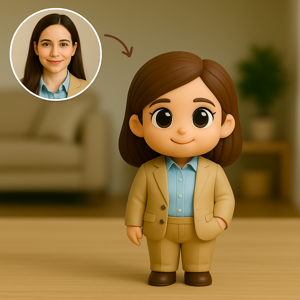 Gepersonaliseerde 3D-actiefiguur van foto, gepersonaliseerd lerarenbeeldje, gepersonaliseerd 3D-minifiguurtje als cadeau voor docenten