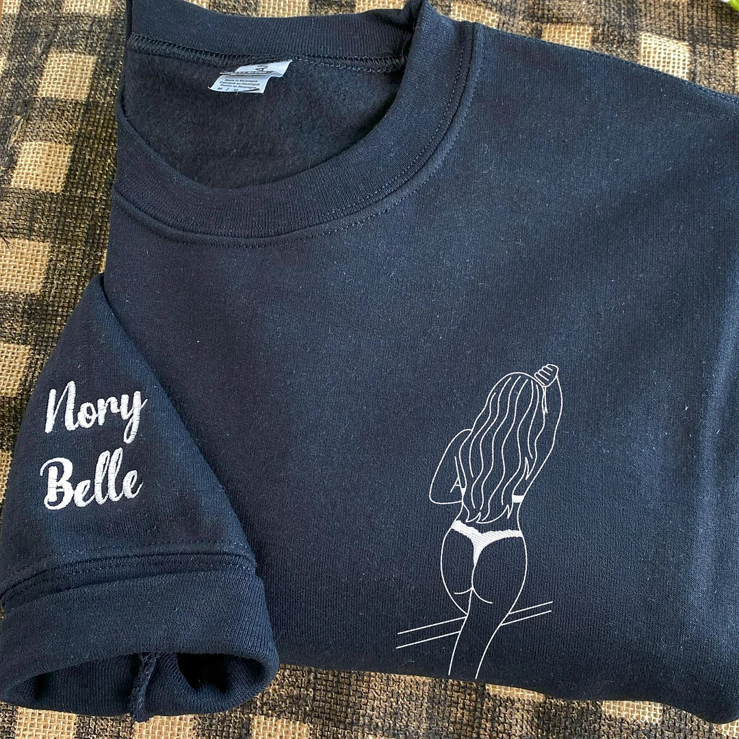 Geborduurde jubileumhoodie - Gepersonaliseerd romantisch cadeau voor stellen