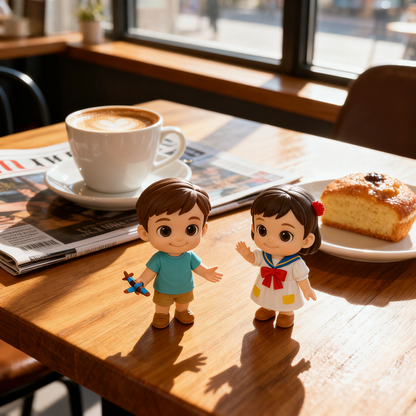 Cadeau op maat: gepersonaliseerde 3D-sleutelhanger en miniatuurfiguur – uniek gepersonaliseerd aandenken voor elke gelegenheid