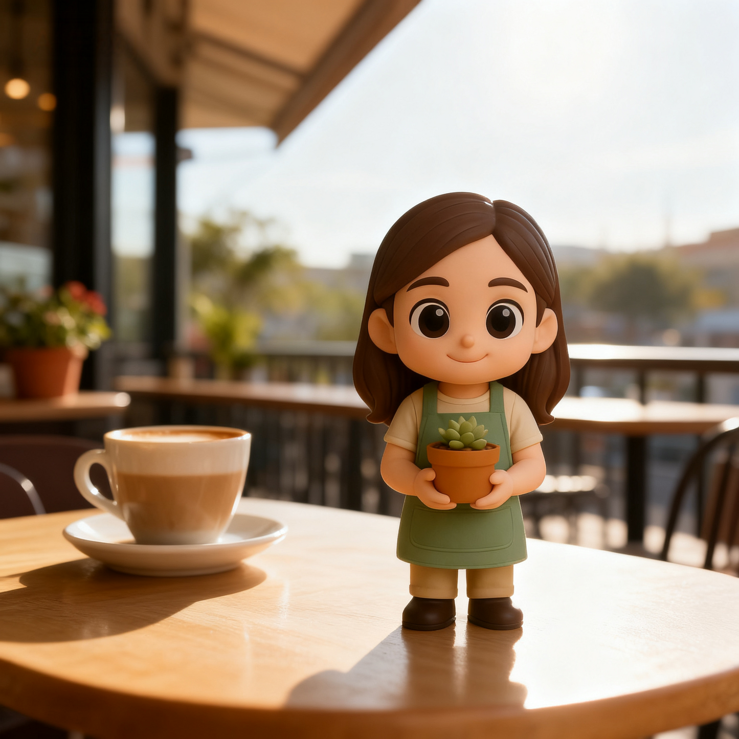 Gepersonaliseerde 3D-actiefiguur van foto, gepersonaliseerd tuiniersbeeldje, gepersonaliseerd 3D-minifiguurtje, cadeau voor plantenliefhebbers