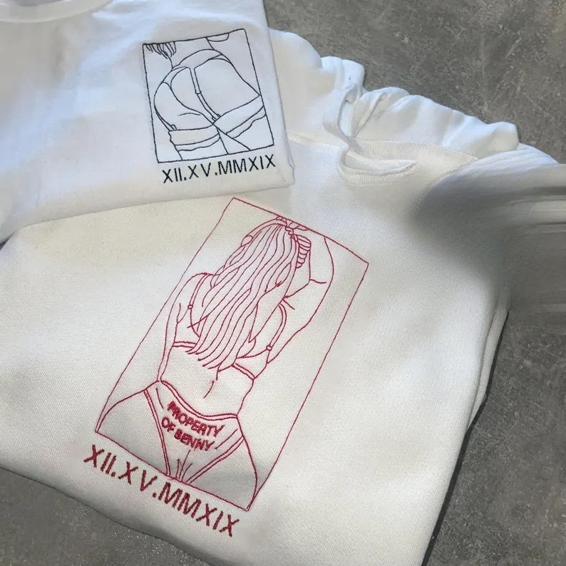 Hoodie met gepersonaliseerd hartje - Romantisch en attent cadeau voor hem/haar