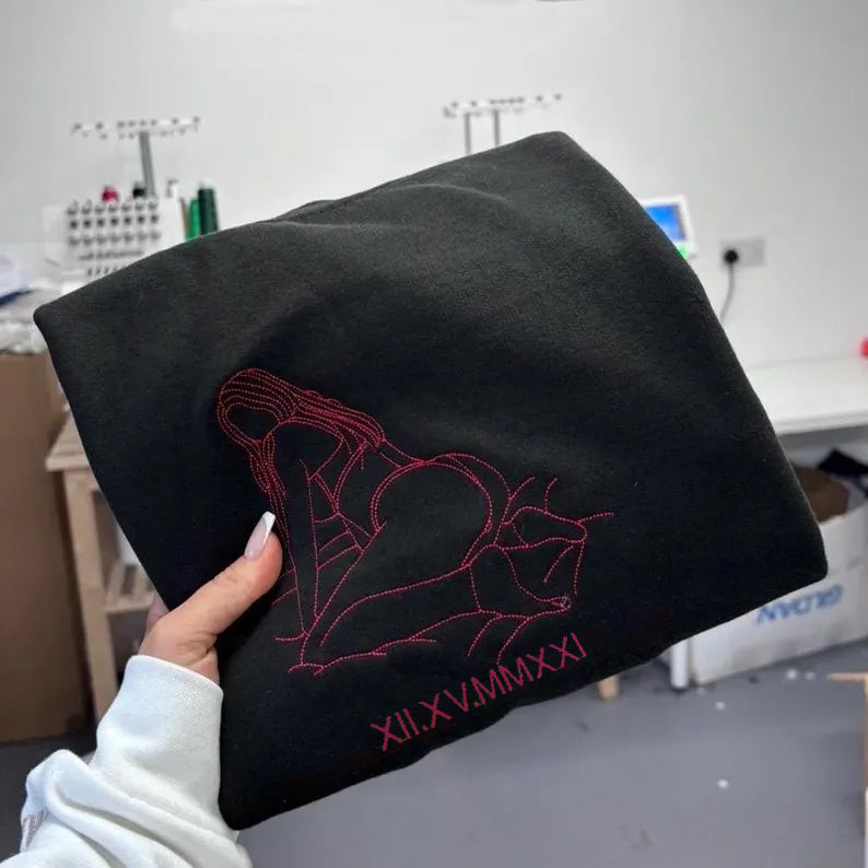 Hoodie met gepersonaliseerd hartje - Romantisch en attent cadeau voor hem/haar