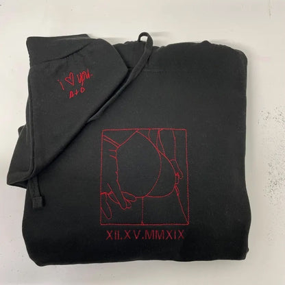 Hoodie met gepersonaliseerd hartje - Romantisch en attent cadeau voor hem/haar