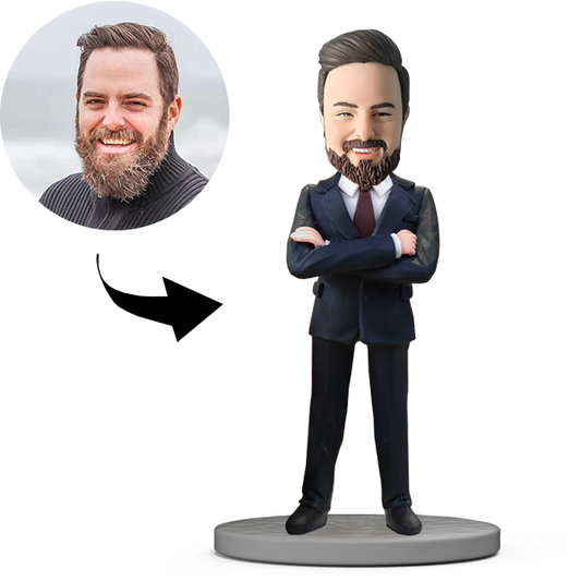 Aangepaste bobblehead, gepersonaliseerde bobblehead, coole baas