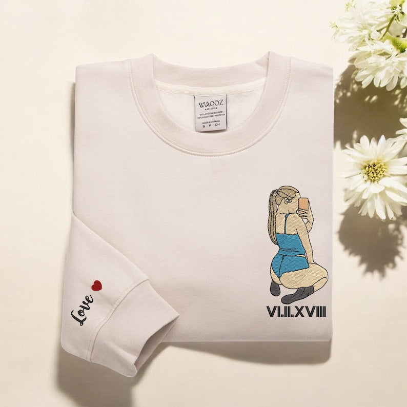Hoodie op maat voor stellen met geborduurd liefdesmotief - Een uniek aandenken voor speciale gelegenheden