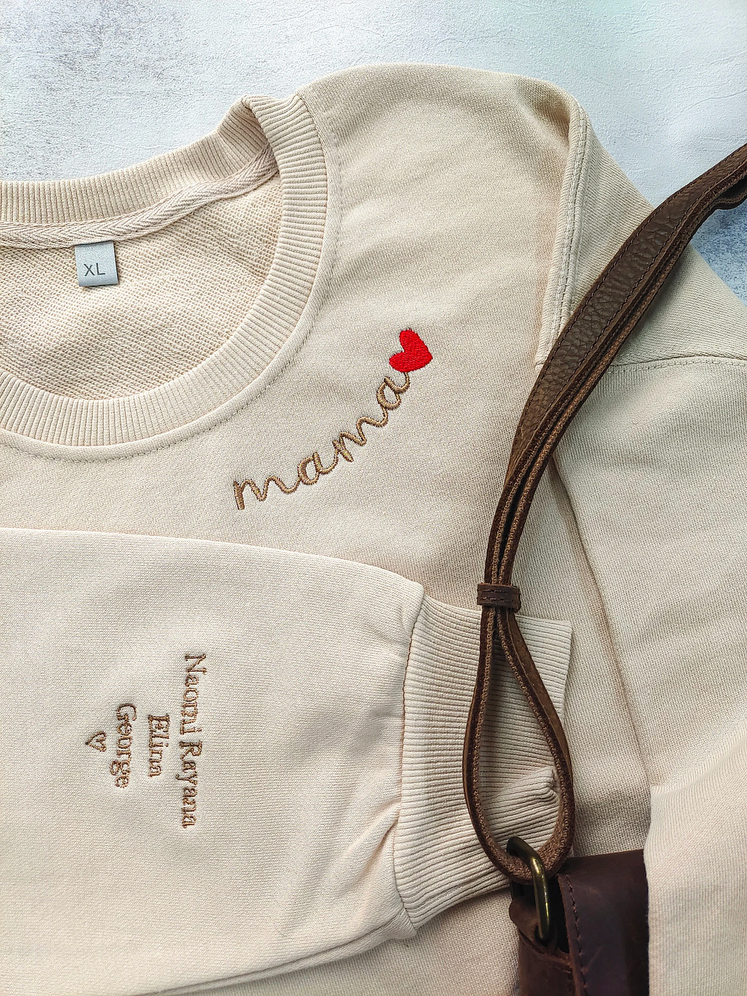 Aangepaste Mama Geborduurde Sweatshirt, Aangepaste Mama Crewneck Met Kindernamen