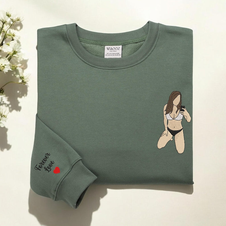 Hoodie op maat voor stellen met geborduurd liefdesmotief - Een uniek aandenken voor speciale gelegenheden