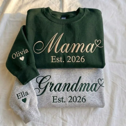 Custom mama zip trui personaliseerbare moedernaam getailleerd fleece cadeau
