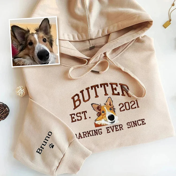 Personaliseerbare Dierenhoodies - Geborduurde Sweatshirts met Eigen Huisdierfoto als Perfect Cadeau