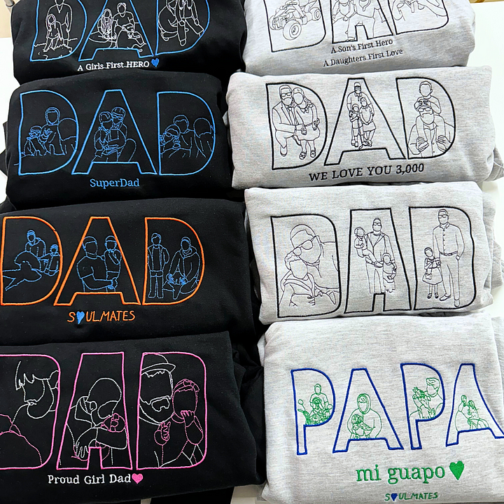 Gepersonaliseerde sweater met gezichtstekening | Pullover op maat met familieportret
