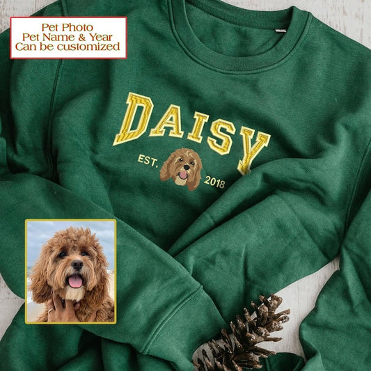 Personaliseerbare Dierenhoodies - Geborduurde Sweatshirts met Eigen Huisdierfoto als Perfect Cadeau