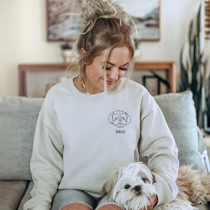 Cadeaus voor dierenliefhebbers, op maat geborduurd sweatshirt en hoodie