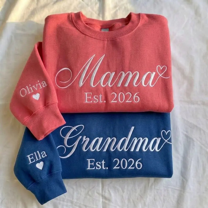 Custom mama zip trui personaliseerbare moedernaam getailleerd fleece cadeau