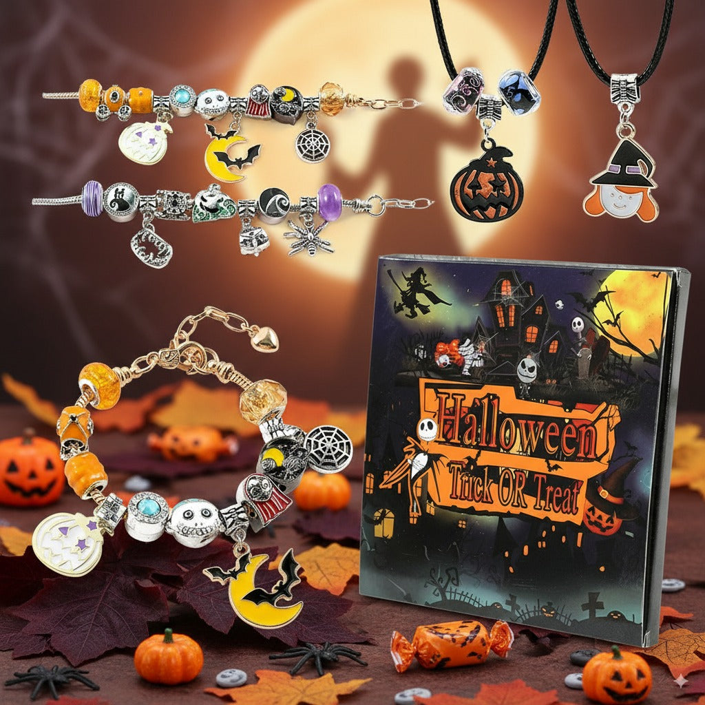 "Spooky Sparkle" Limited Edition Halloween Charm Armband - Betoverend Mooi Sieraden 🎃