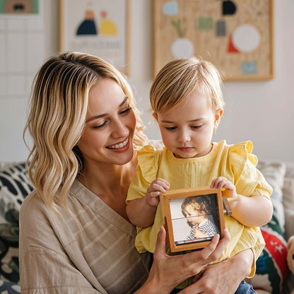 Aangepast flipboek voor het eerste jaar van je baby - met de hand te bedienen animatiebox voor fotoherinneringen