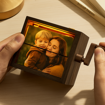 Jullie liefde, geanimeerd! Gepersonaliseerde video op een handgedraaid flipboek, het ultieme cadeau voor koppels.