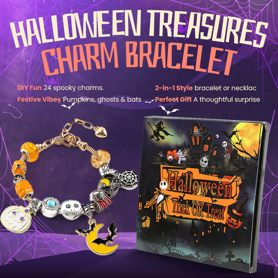 "Spooky Sparkle" Limited Edition Halloween Charm Armband - Betoverend Mooi Sieraden 🎃