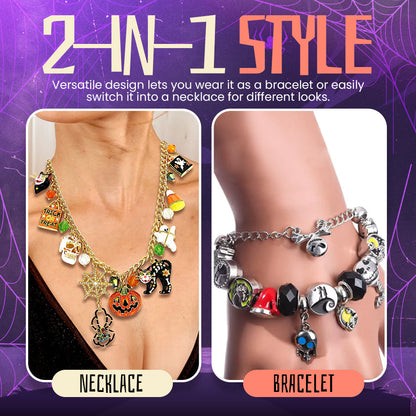 "Spooky Sparkle" Limited Edition Halloween Charm Armband - Betoverend Mooi Sieraden 🎃