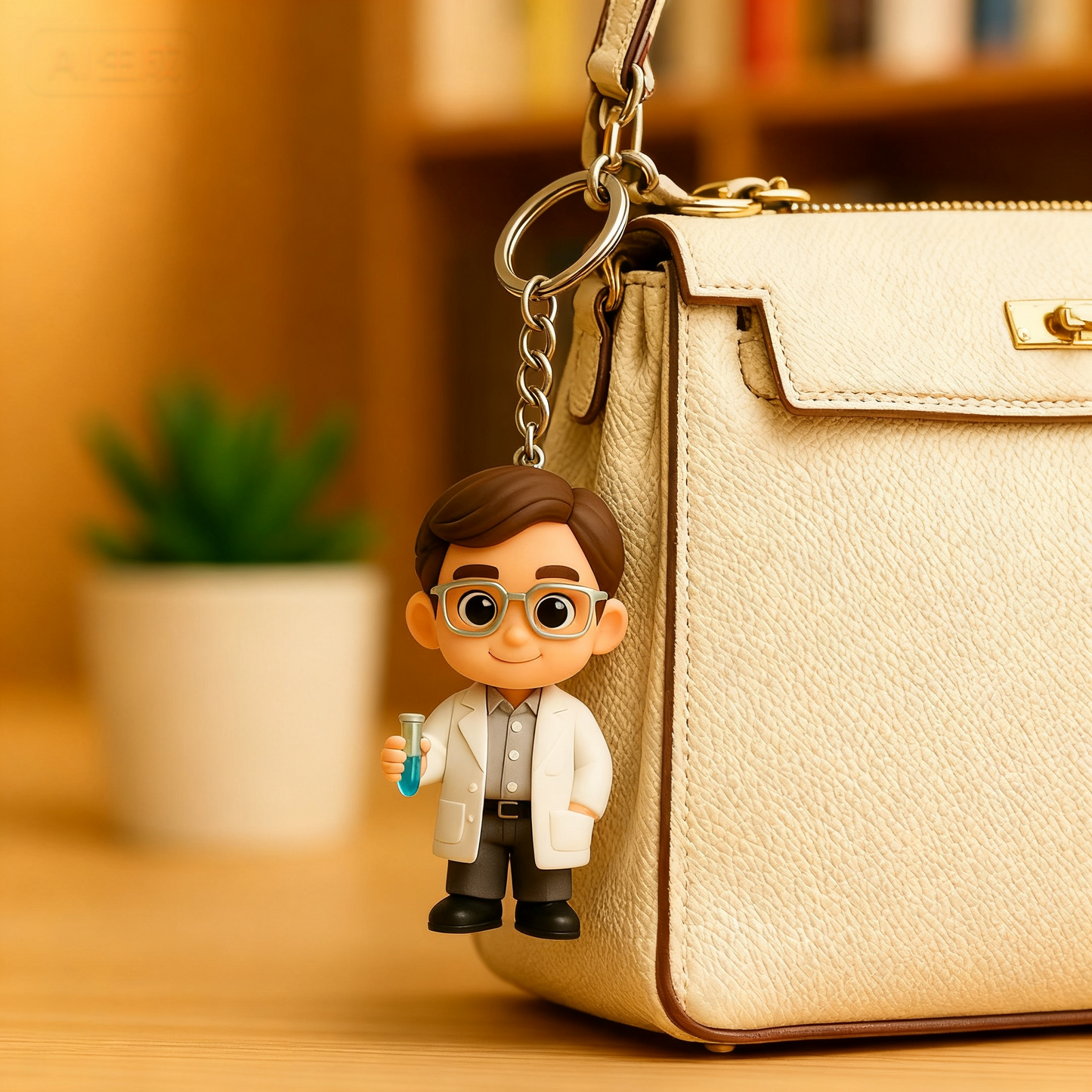 Gepersonaliseerde 3D-figuur sleutelhanger van foto, gepersonaliseerde sleutelhanger voor moeder, gepersonaliseerd minifiguur cadeau voor moeder