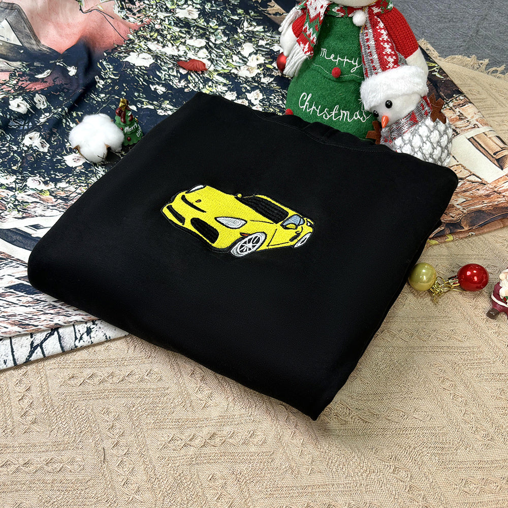 Plus fluwelen stijl - op maat gemaakte auto-sweatshirts/hoodies cadeaus voor autoliefhebbers