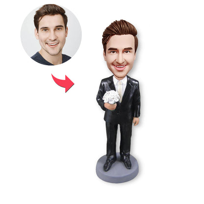 Op maat gemaakte bobblehead-gepersonaliseerde bobblehead-gepersonaliseerde huwelijksgeschenken voor koppel