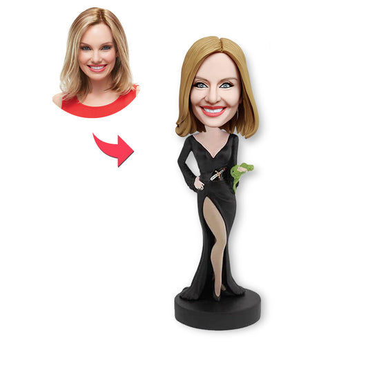 Gepersonaliseerde bobblehead, gepersonaliseerde bobblehead, mooie vrouw