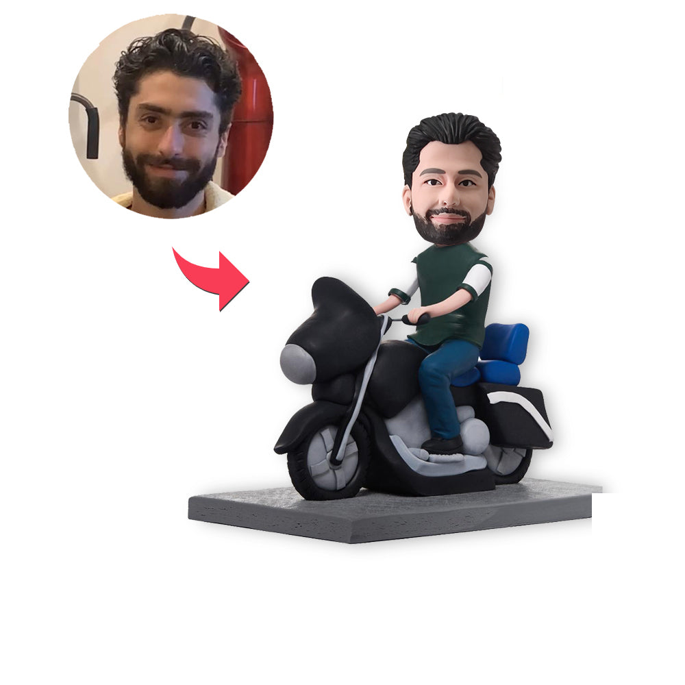 Aangepaste bobblehead, gepersonaliseerde bobblehead motorman