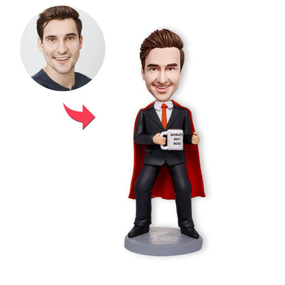 Aangepaste bobblehead, gepersonaliseerde bobblehead, 's werelds beste baas