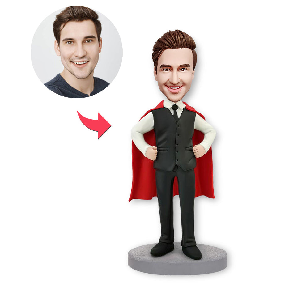 Aangepaste Bobblehead, gepersonaliseerde Bobblehead, 's werelds beste baas, Superboss