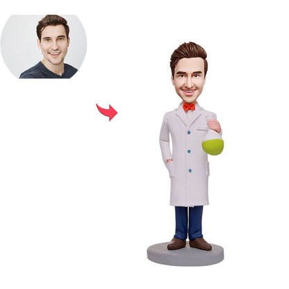 Aangepaste bobblehead, gepersonaliseerde bobblehead, aangepaste geschenken, laboratoriumwetenschapper