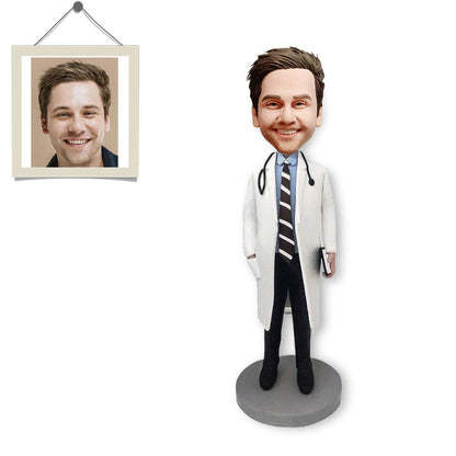 Gepersonaliseerde Bobblehead-arts met stethoscoop-cadeaus op maat