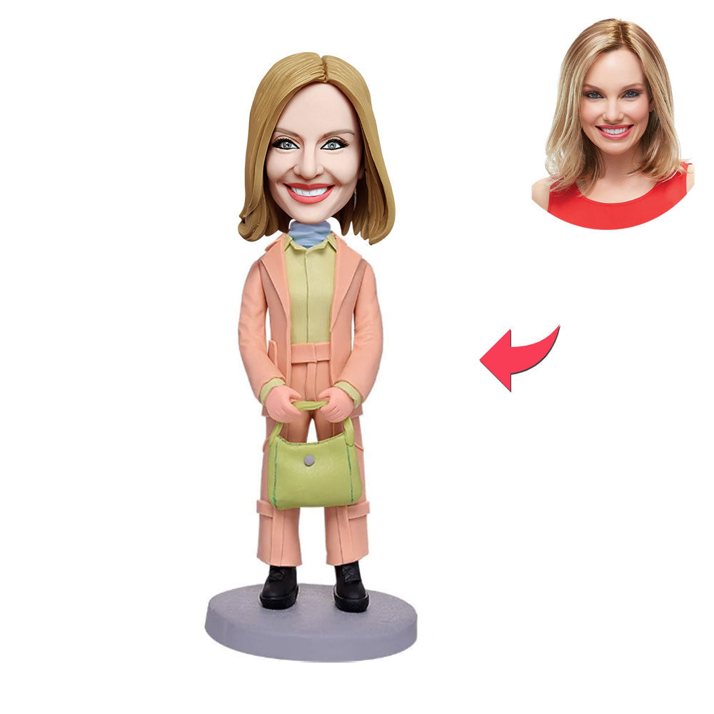 Op maat gemaakte bobblehead. Gepersonaliseerde bobblehead. Ik hou van werk