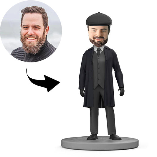 Gepersonaliseerde Bobblehead baas met hoed