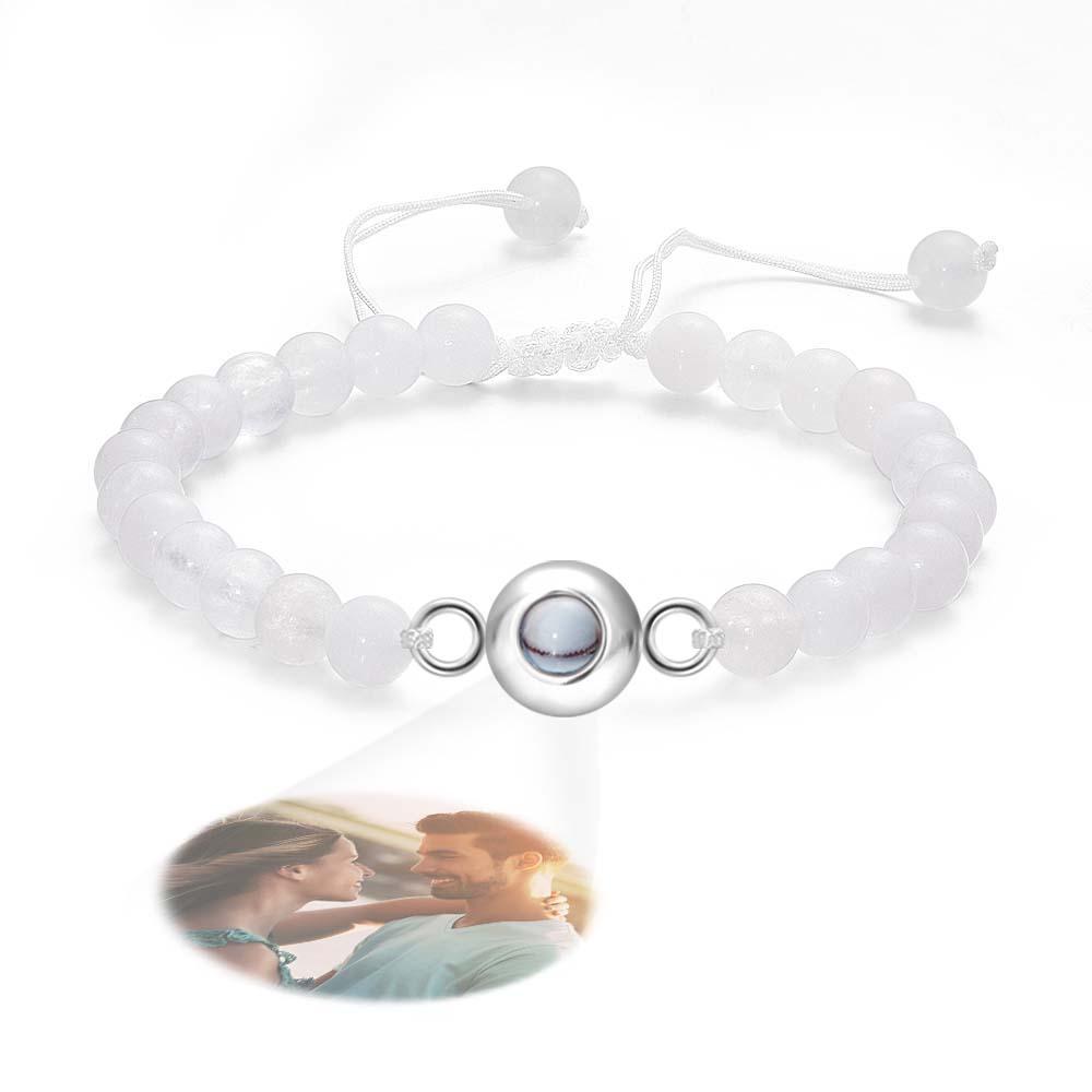 Gepersonaliseerde Fotoprojectie Kralen Armband Elegant Cadeau Voor Haar