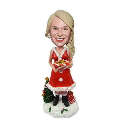 Aangepaste DIY kerst Bobblehead pop