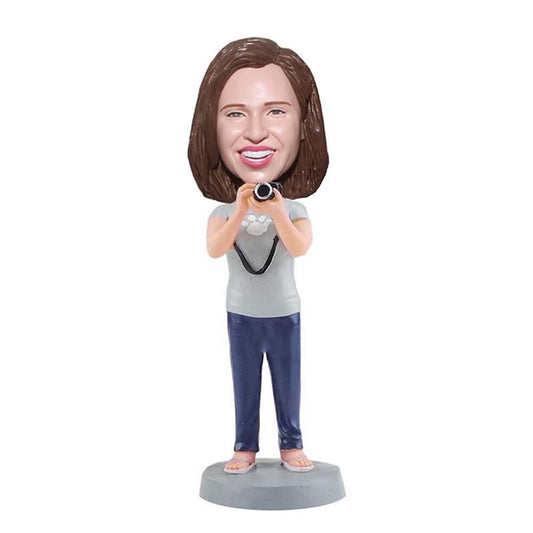 Op maat gemaakte camera-bobbleheads