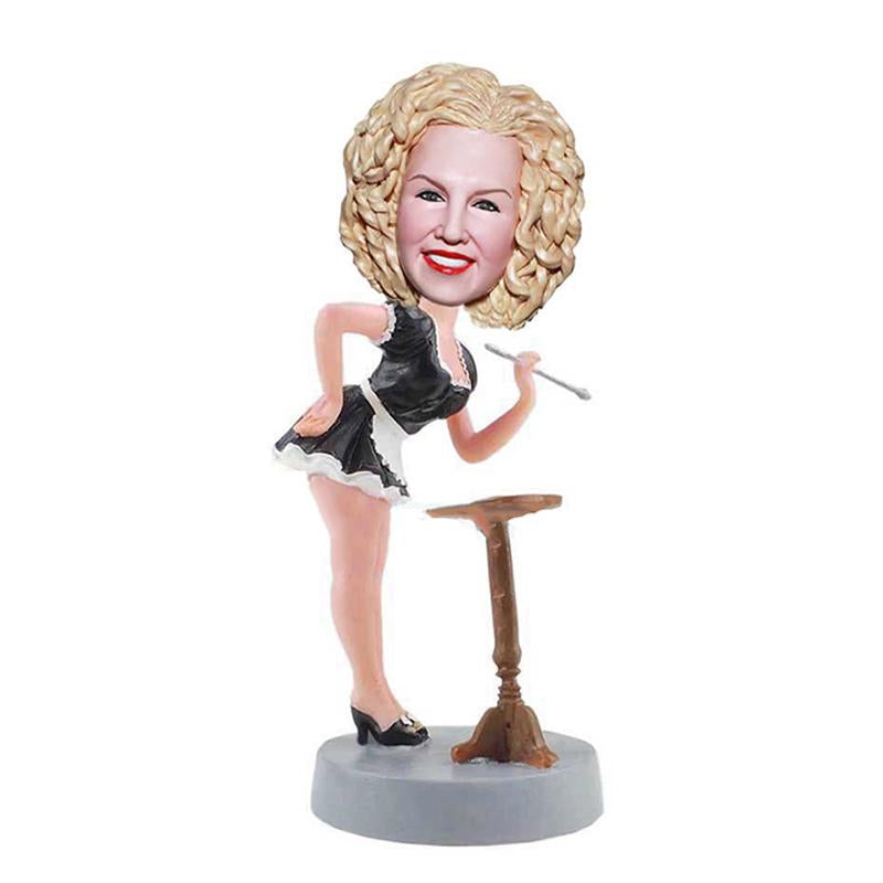 Op maat gemaakte bobblehead dienstmeisjesuniformen, door jou gemaakt