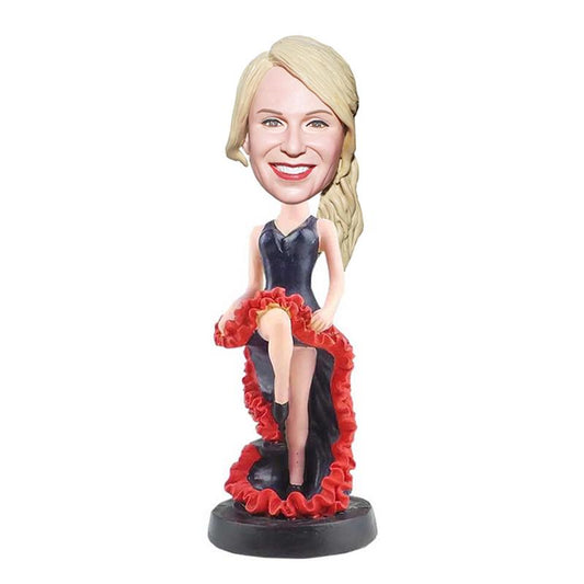 Aangepaste bobbleheads vrouw dansende bobbleheads