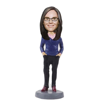 Goedkope gepersonaliseerde bobbleheads van foto voor vrouwen