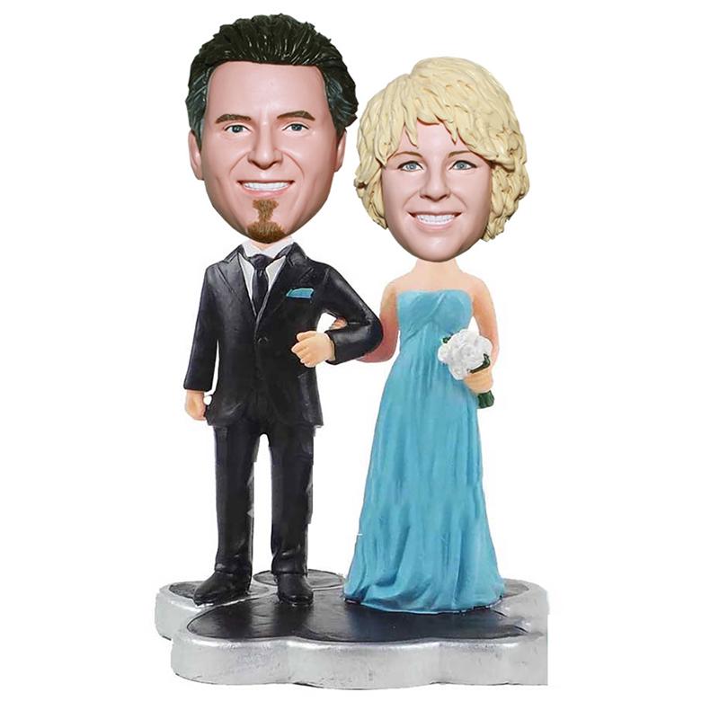 Gepersonaliseerde bobblehead-cadeaus voor uw trouwdag