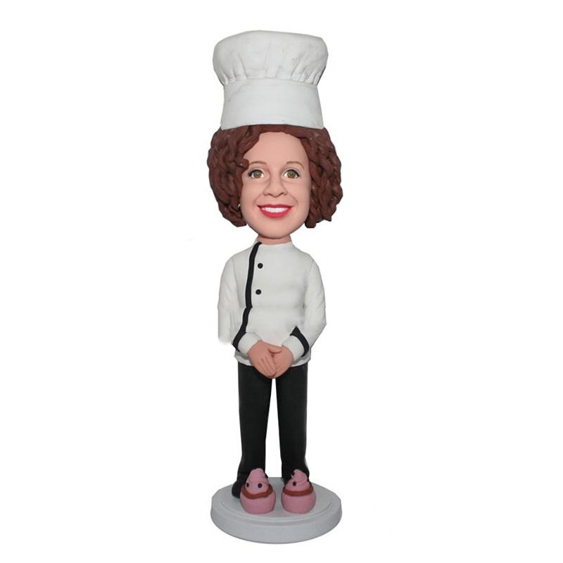 Aangepaste Bobblehead Chef-standbeeldfiguren