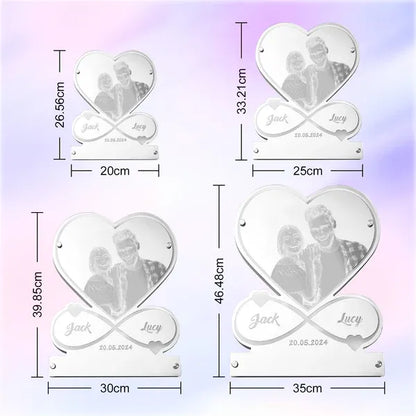 Aangepaste Infinity Love Spiegellicht Naam Spiegellicht Voor Haar