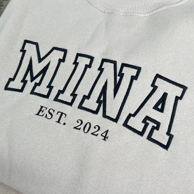 Gepersonaliseerde mama oversized hoodie met kindertekening geborduurd uniek herinneringscadeau