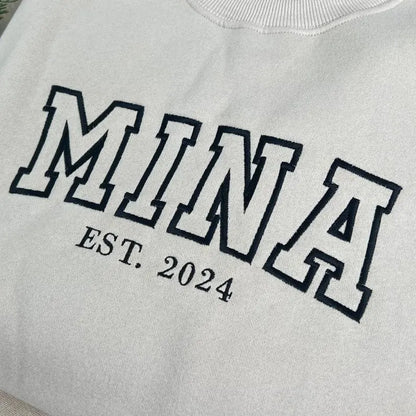 Gepersonaliseerde mama oversized hoodie met kindertekening geborduurd uniek herinneringscadeau