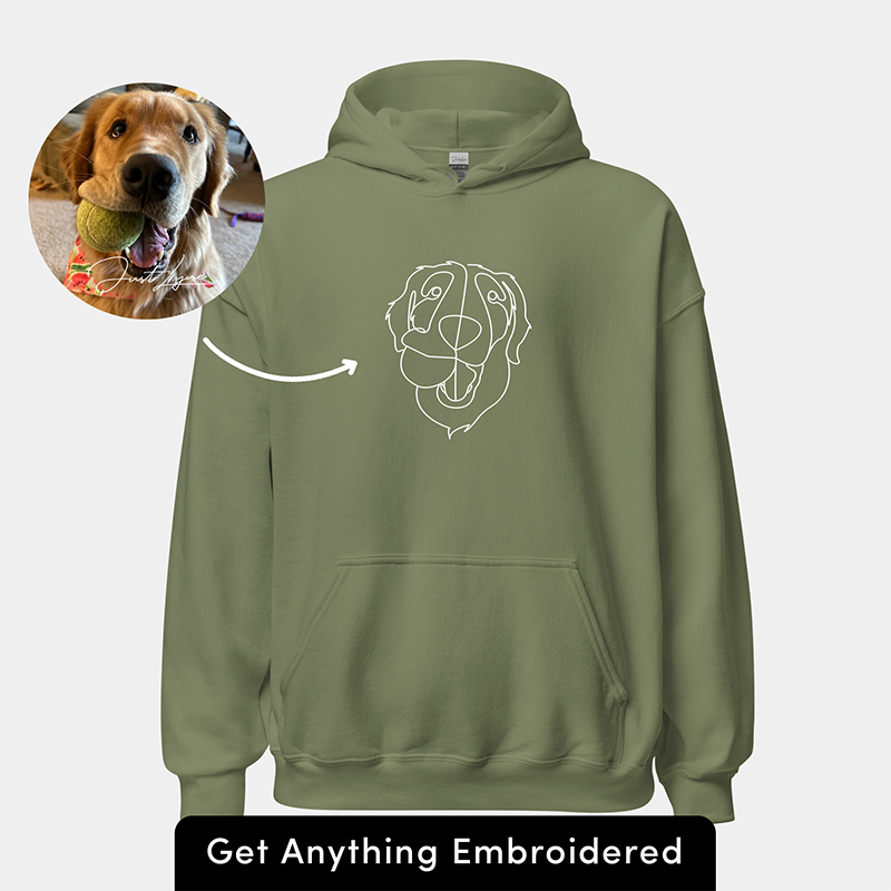 Cadeaus voor dierenliefhebbers, op maat geborduurd sweatshirt en hoodie