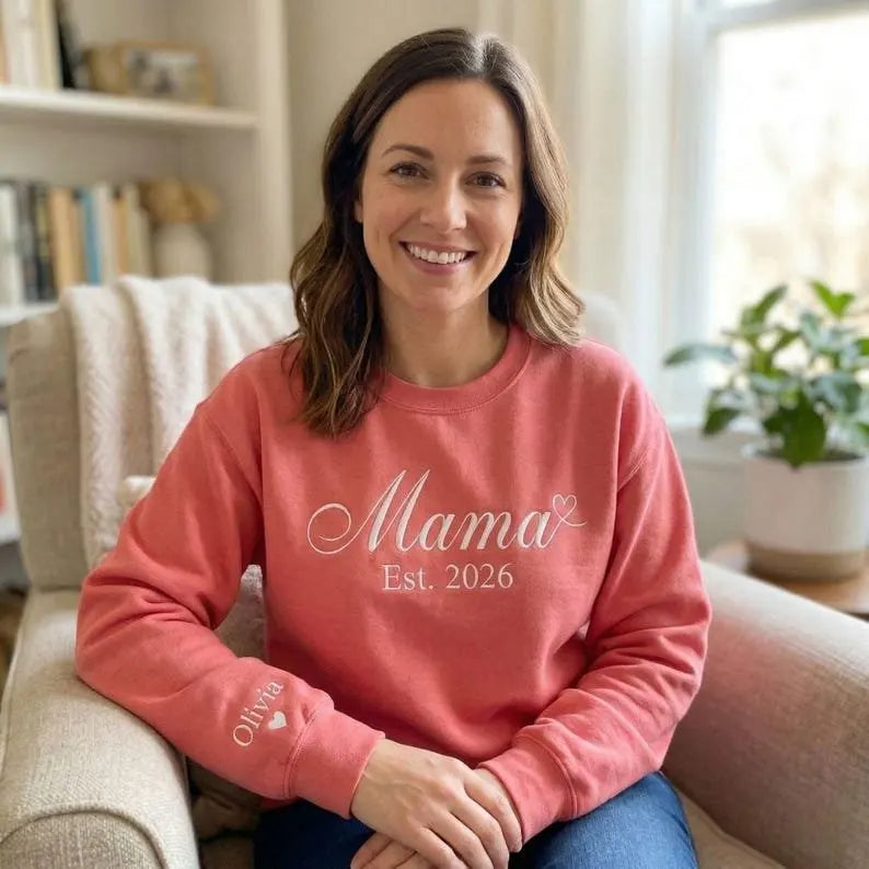 Custom mama zip trui personaliseerbare moedernaam getailleerd fleece cadeau