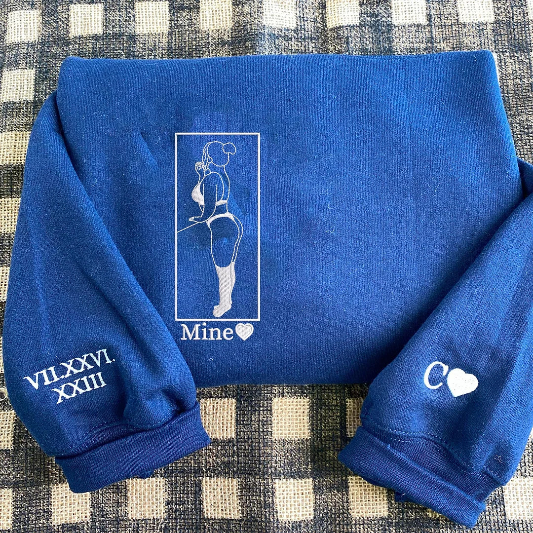 Geborduurde jubileumhoodie - Gepersonaliseerd romantisch cadeau voor stellen