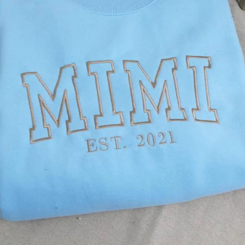 Gepersonaliseerde mama oversized hoodie met kindertekening geborduurd uniek herinneringscadeau